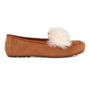 Women UGG Chestnut Brown Kaley Wisp Suede Loafer New in Box Size 6
